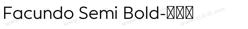 Facundo Semi Bold字体转换